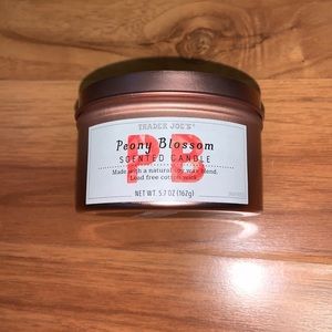 Brand New Trader Joe’s Peony Blossom Scented Candle